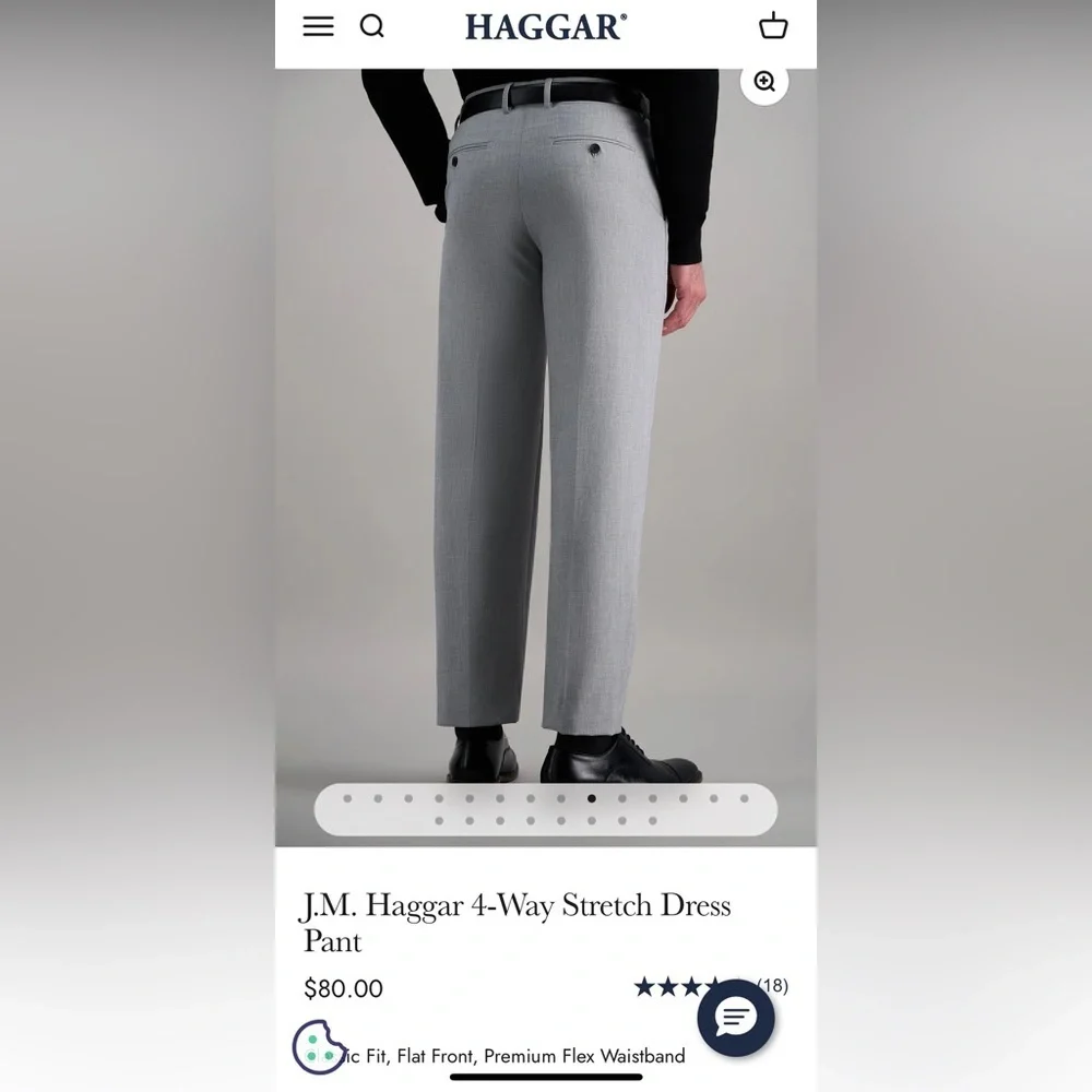 Men's Gray Dress Pants
